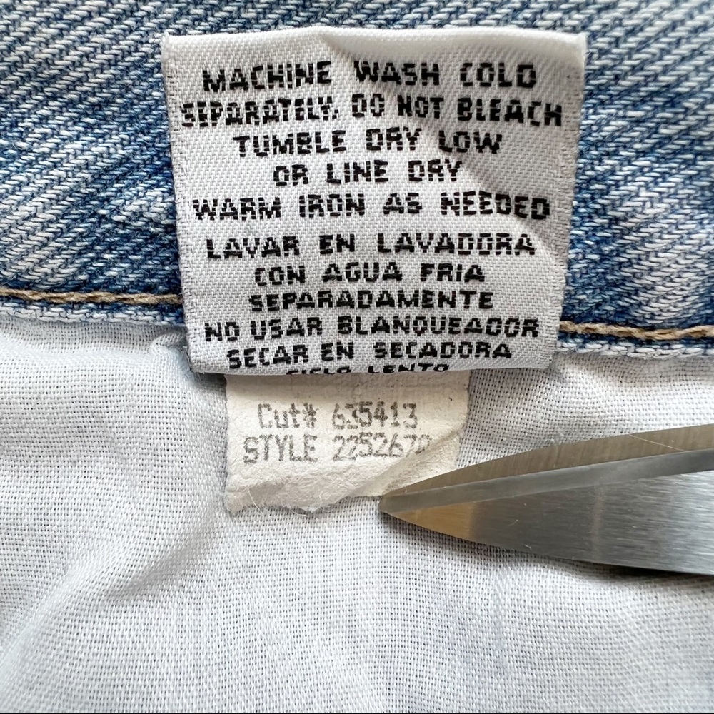 Vintage Y2K LEI High Rise Flare Jeans size 11 light wash 100% cotton bell bottom - Picture 8 of 9